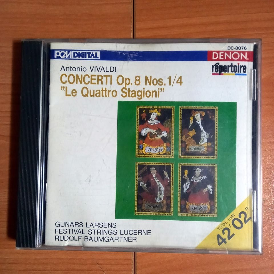 VIVALDI , GUNARS LARSENS, RUDOLF BAUMGARTNER, FESTIVAL STRINGS LUCERNE – ANTONIO VIVALDI: CONCERTI OP.8 ''LE QUATRE STAGIONE'' (1990) - CD 2.EL