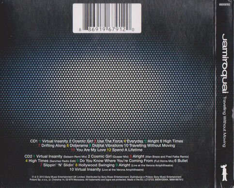 JAMIROQUAI – TRAVELLING WITHOUT MOVING (1996) - 2CD REMASTERED 2013 REISSUE DIGIPAK AMBALAJINDA SIFIR