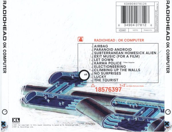 RADIOHEAD - OK COMPUTER (1997) - CD JEWEL CASE AMBALAJINDA SIFIR
