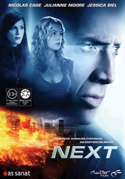 NEXT - NICOLAS CAGE - JULIANNE MOORE - JESSICA BIEL - DVD SIFIR