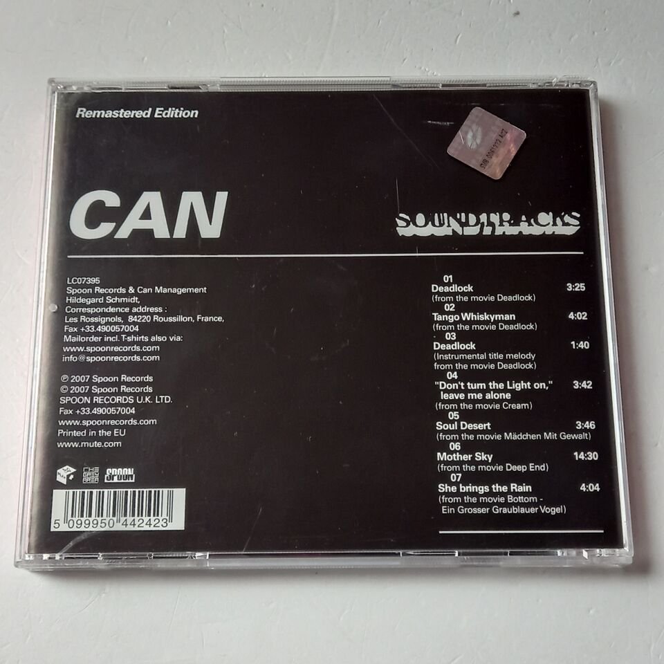 CAN – SOUNDTRACKS (1970) - CD REMASTERED 2007 REISSUE 2.EL