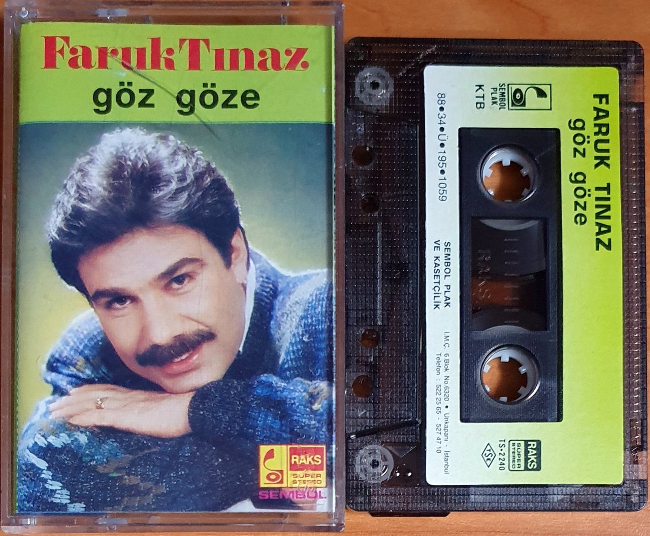 FARUK TINAZ - GÖZ GÖZE (1988) - KASET SEMBOL 2.EL