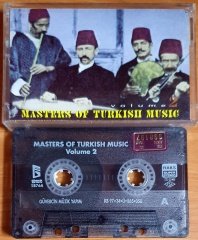 MASTERS OF TURKISH MUSIC VOLUME 2 / SAFİYE AYLA, TANBURİ CEMİL BEY, HAMİYET YÜCESES, HAFIZ KEMAL, ŞÜKRÜ TUNAR (1997) - KASET 2.EL