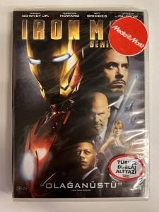 IRON MAN - DEMİR ADAM - ROBERT DOWNEY JR. MARVEL - DVD AMBALAJINDA SIFIR