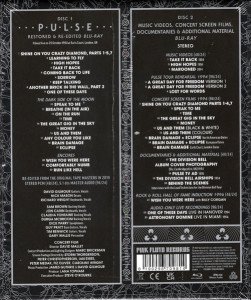 PINK FLOYD - PULSE / RESTORED & RE-EDITED (1995) 2xBLU-RAY DELUXE EDITION - FLASHING LED IŞIKLI DIGIBOOK SIFIR