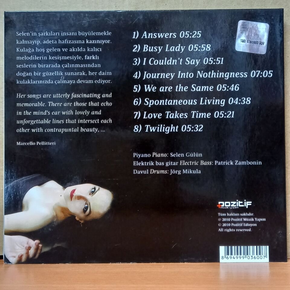 SELEN GÜLÜN - ANSWERS (2010) - CD 2.EL