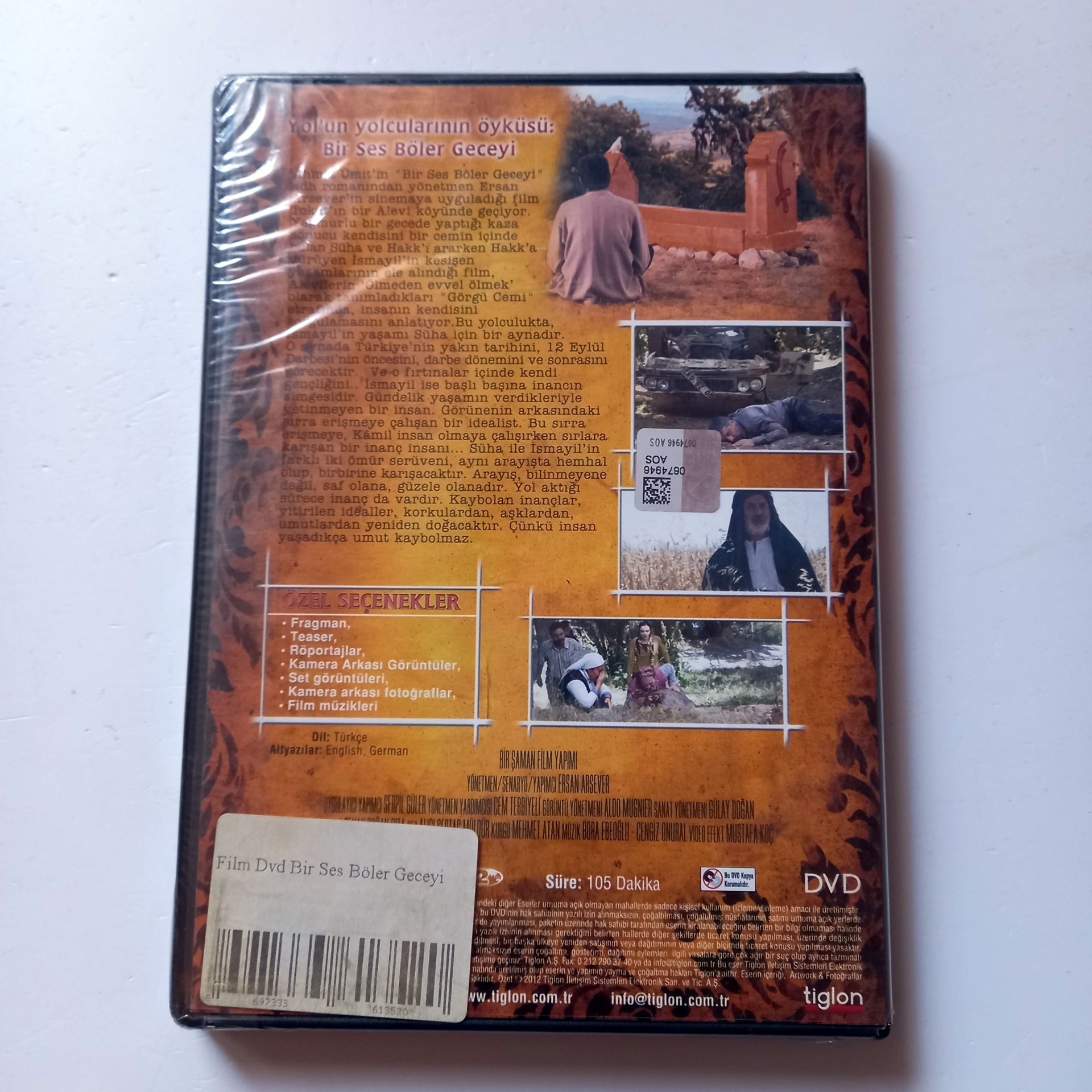 BİR SES BÖLER GECEYİ - CEM DAVRAN, MERVE DİZDAR, GÜN KOPER, YÖN.: ERSAN ARSEVER - DVD AMBALAJINDA SIFIR