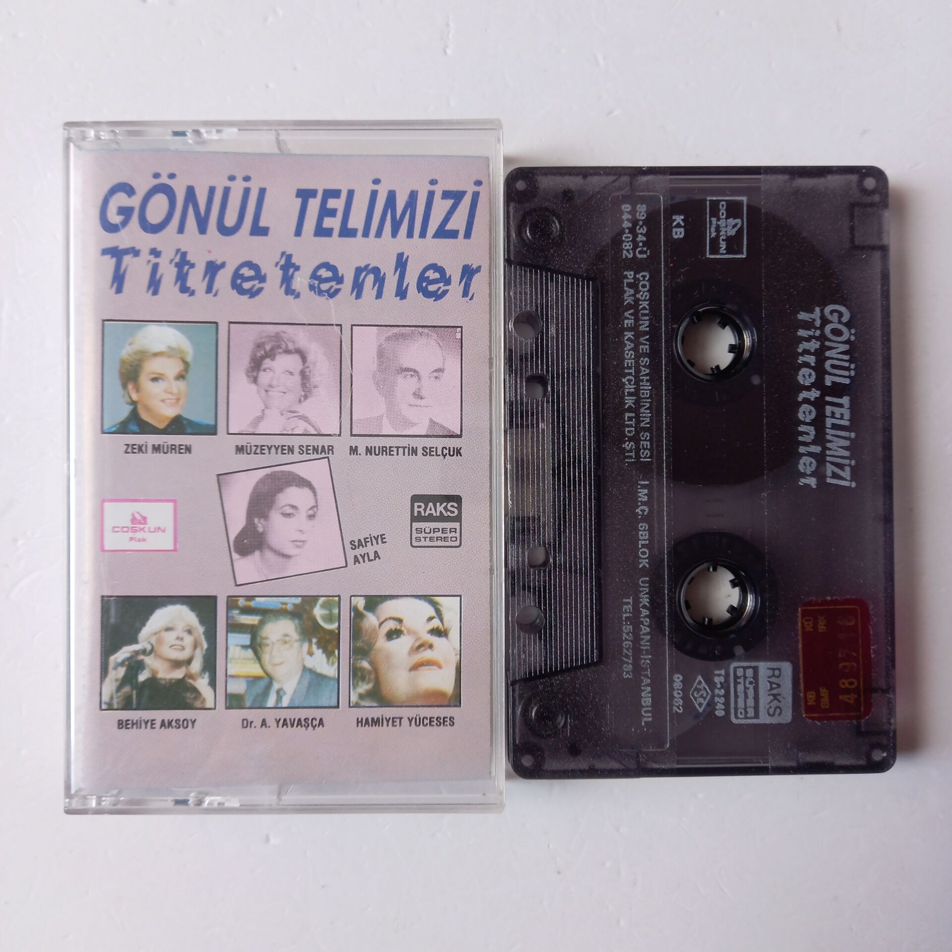 GÖNÜL TELİMİZİ TİTRETENLER / ZEKİ MÜREN, MÜZEYYEN SENAR, SAFİYE AYLA, BEHİYE AKSOY (1989) - KASET 2.EL