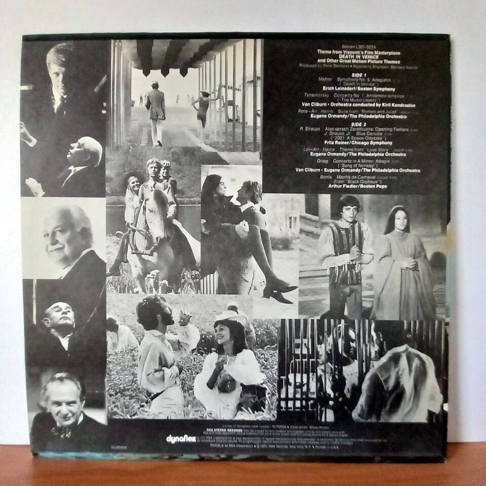 DEATH IN VENICE / VAN CLIBURN / EUGENE ORMANDY / ARTHUR FIEDLER / ERICH LEINSDORF / FRITZ REINER (1971) - LP 2.EL PLAK