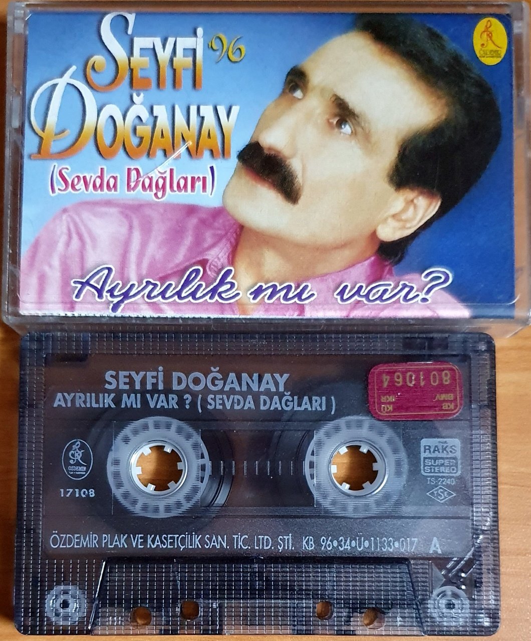 SEYFİ DOĞANAY - AYRILIK VAR MI / SEVDA DAĞLARI (1996) - KASET ÖZDEMİR 2.EL