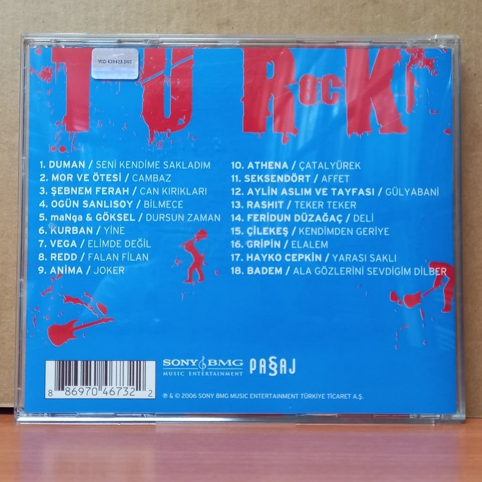 TURK ROCK / SEKSENDÖRT, ATHENA, REDD, VEGA, DUMAN, MOR VE ÖTESİ, ŞEBNEM FERAH, HAYKO CEPKİN (2006) - CD 2.EL