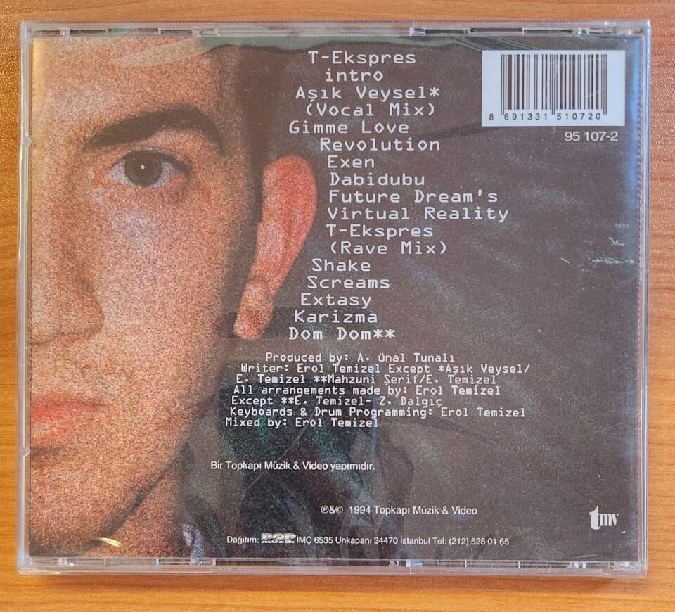 T-EKSPRES – KARİZMA (1994) - CD JEWEL CASE AMBALAJINDA SIFIR