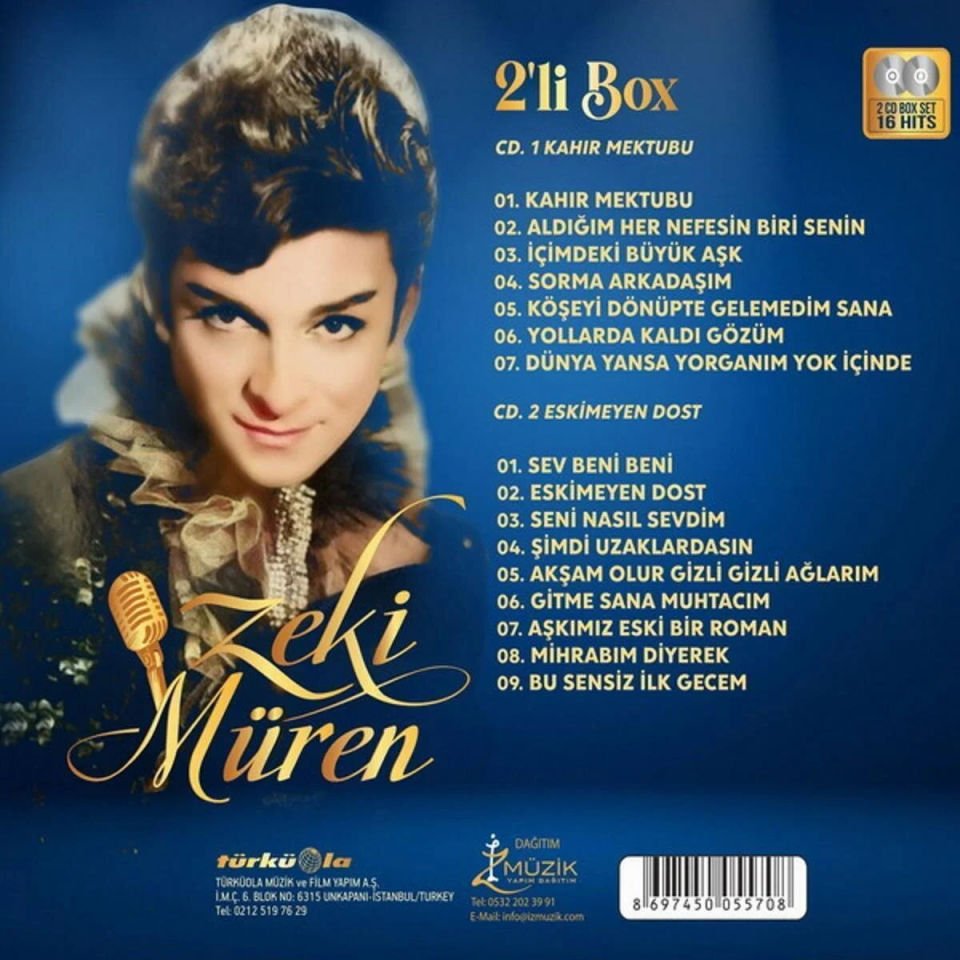 ZEKİ MÜREN - KAHIR MEKTUBU (1981) & ESKİMEYEN DOST (1982) - 2CD YENİ BASIM DIGIPACK SIFIR
