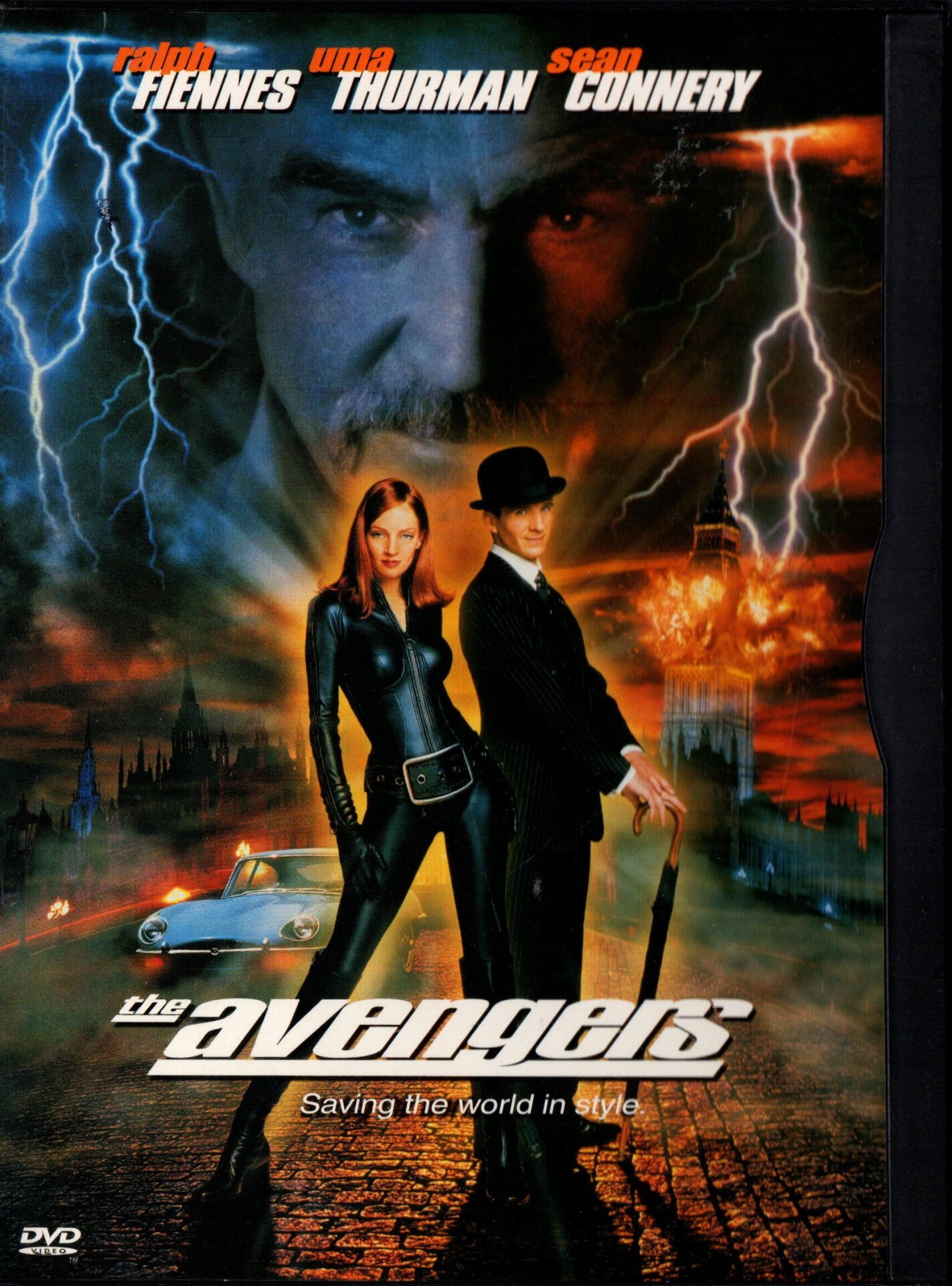 The AVENGERS (1998) - RALPH FIENNES - UMA THURMAN - SEAN CONNERY - SNAPCASE DVD 2.EL