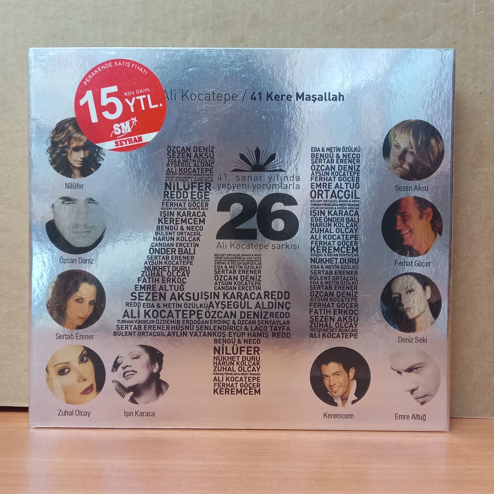 ALİ KOCATEPE - 41 KERE MAŞALLAH / ÖZCAN DENİZ, SEZEN AKSU, NİLÜFER, HARUN KOLÇAK, SERTAB ERENER (2006) - 2CD 2.EL