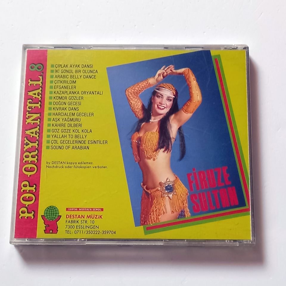 FİRUZE SULTAN - POP ORYANTAL 8 - CD DESTAN MÜZİK 2.EL