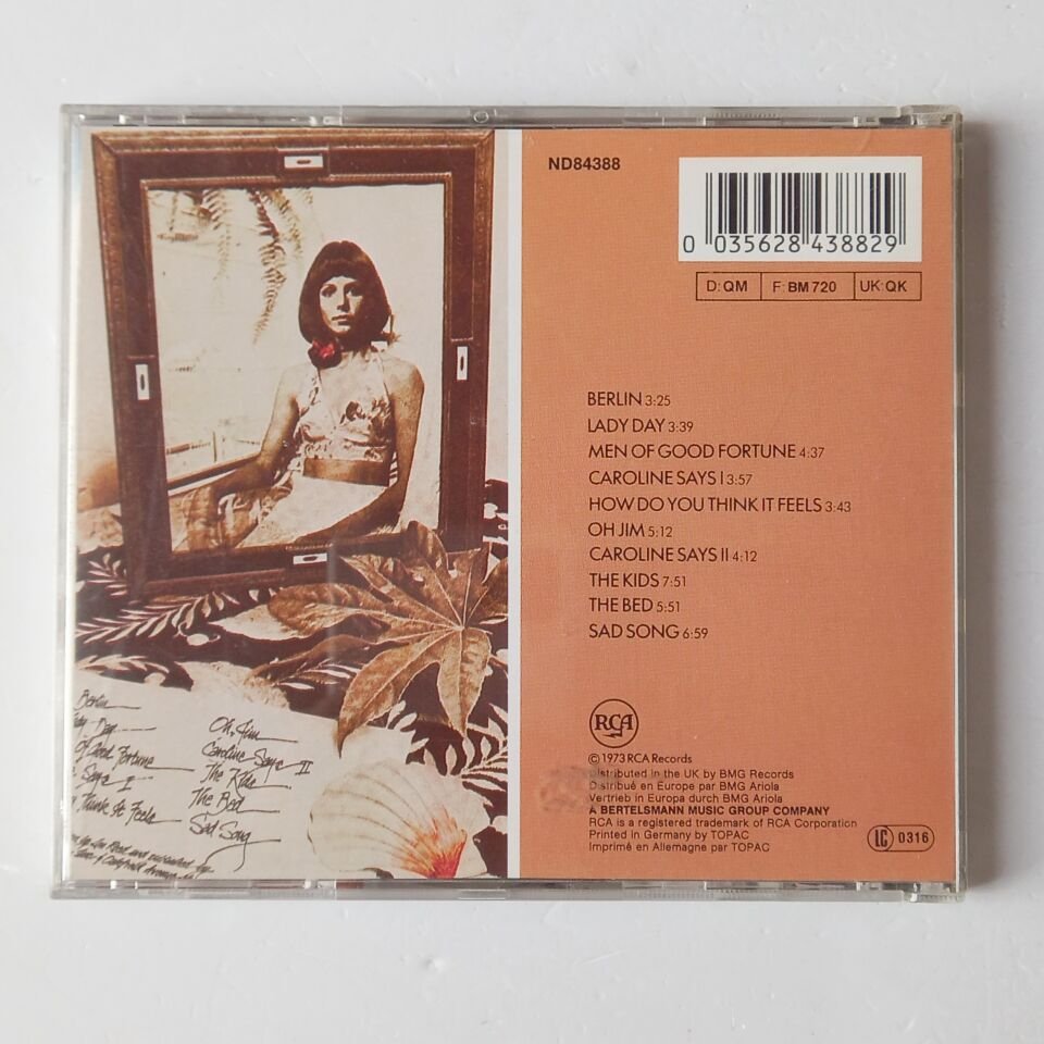 LOU REED – BERLIN (1973) - CD 1985 REISSUE 2.EL