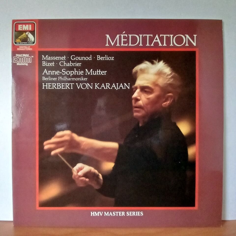 MEDITATION / HERBERT VON KARAJAN, ANNE-SOPHIE MUTTER, BERLINER PHILHARMONIKER - MASSENET / GOUNOD / BERLIOZ / BIZET / CHABRIER (1971) - LP 2.EL PLAK