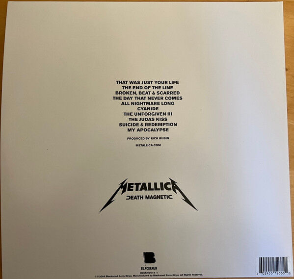 METALLICA - DEATH MAGNETIC (2008) - 2xLP 2024 MAGNETIC SILVER COLOURED EDITION SIFIR PLAK