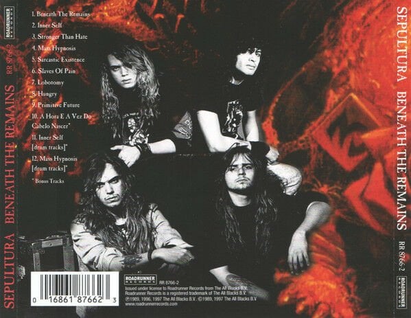 SEPULTURA - BENEATH THE REMAINS (1989) - CD REISSUE JEWEL CASE AMBALAJINDA SIFIR