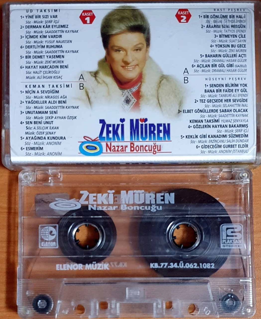 ZEKİ MÜREN - NAZAR BONCUĞU - KASET ELENOR MÜZİK 2.EL