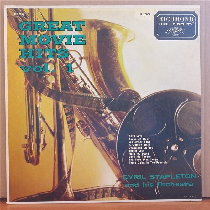 GREAT MOVIE HITS VOL.1 - CYRIL STAPLETON - LP 2.EL PLAK