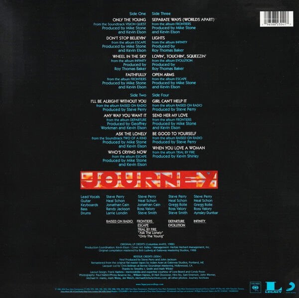 JOURNEY - GREATEST HITS (1988) - 2xLP 180GR 2024 EDITION SIFIR PLAK
