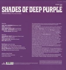 DEEP PURPLE - SHADES OF DEEP PURPLE (1968) - LP 180GR 2015 EDITION SIFIR PLAK