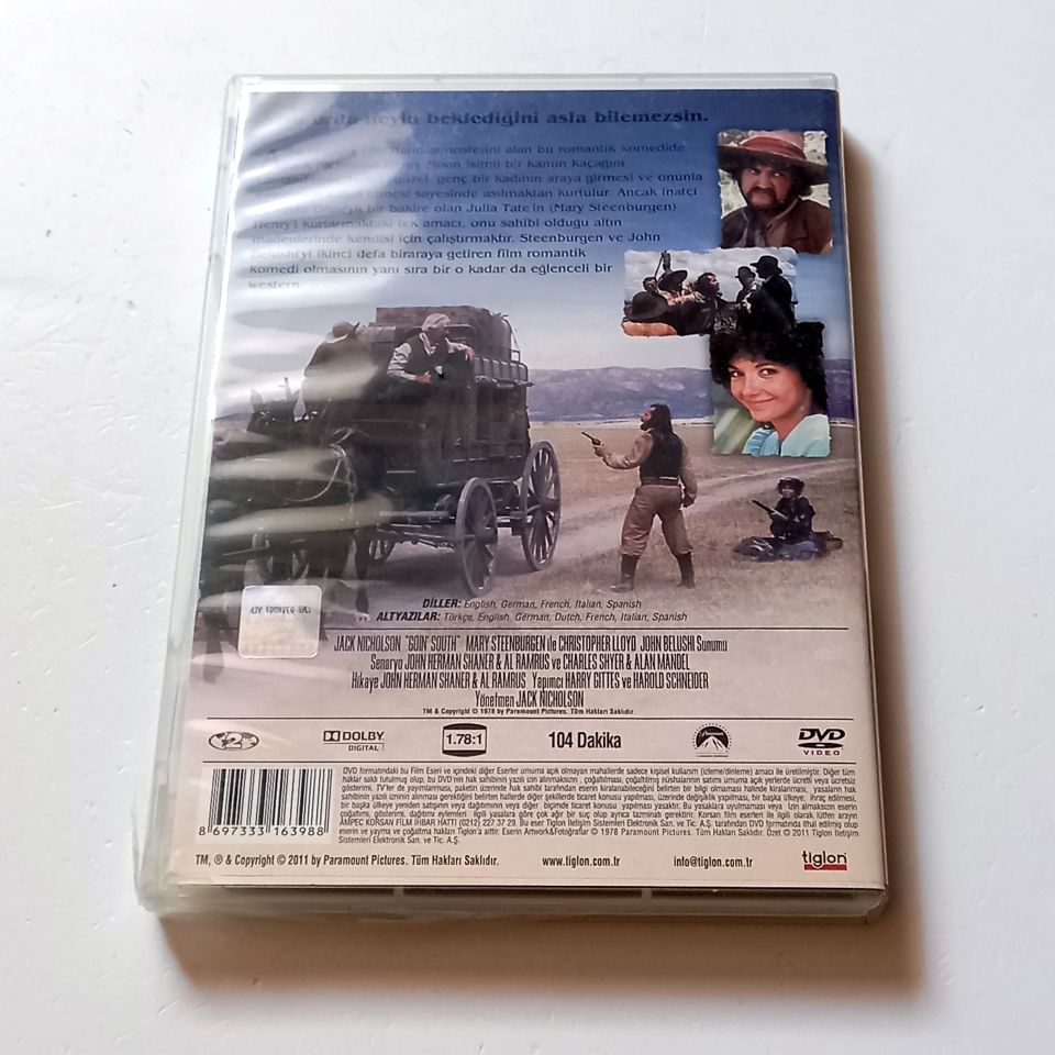 GÜNEYE YOLCULUK / GOIN' SOUTH - JACK NICHOLSON, MARY STEENBURGEN, CHRISTOPHER LLOYD - YÖN.: JACK NICHOLSON - DVD 2.EL