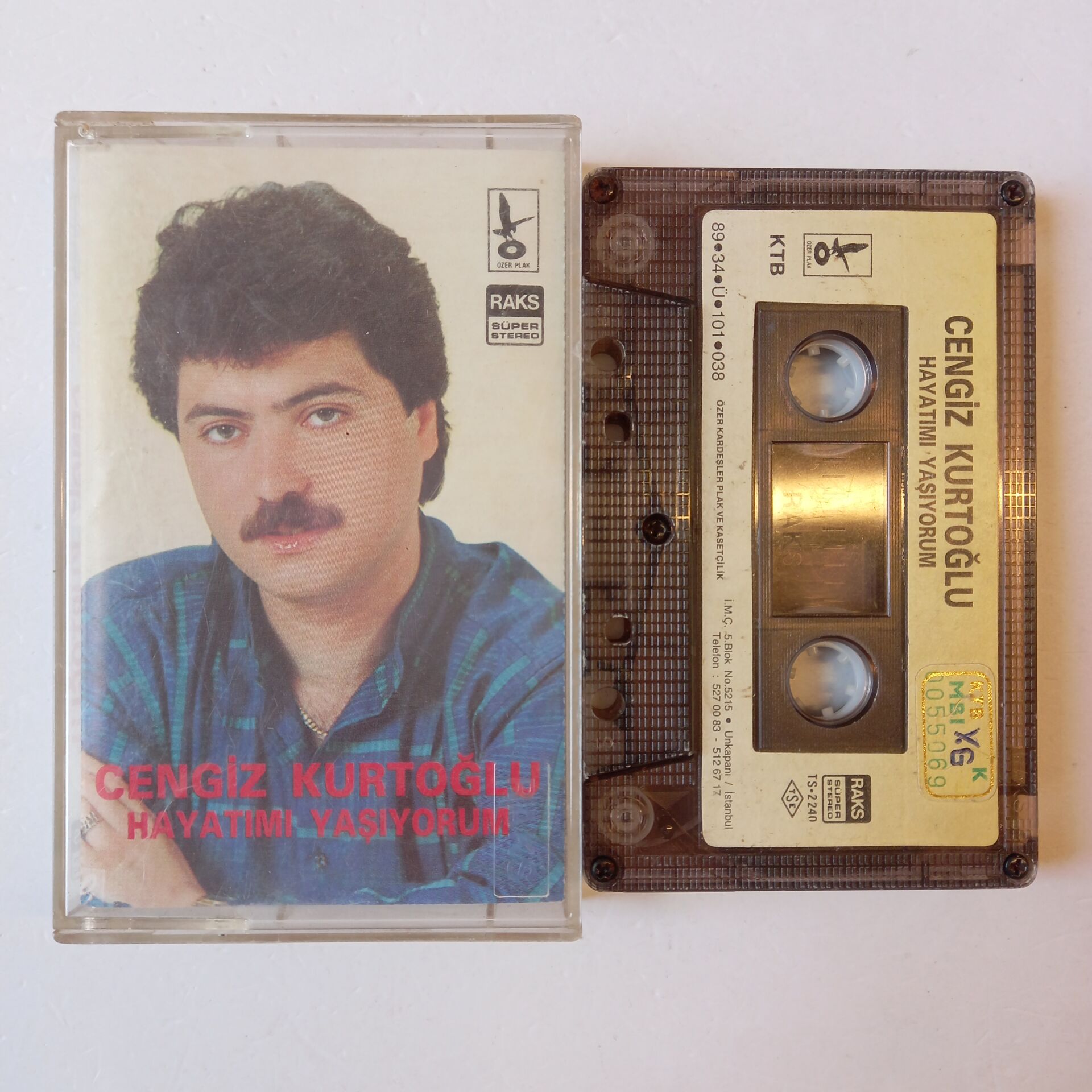CENGİZ KURTOĞLU - HAYATIMI YAŞIYORUM (1989) - KASET 2.EL