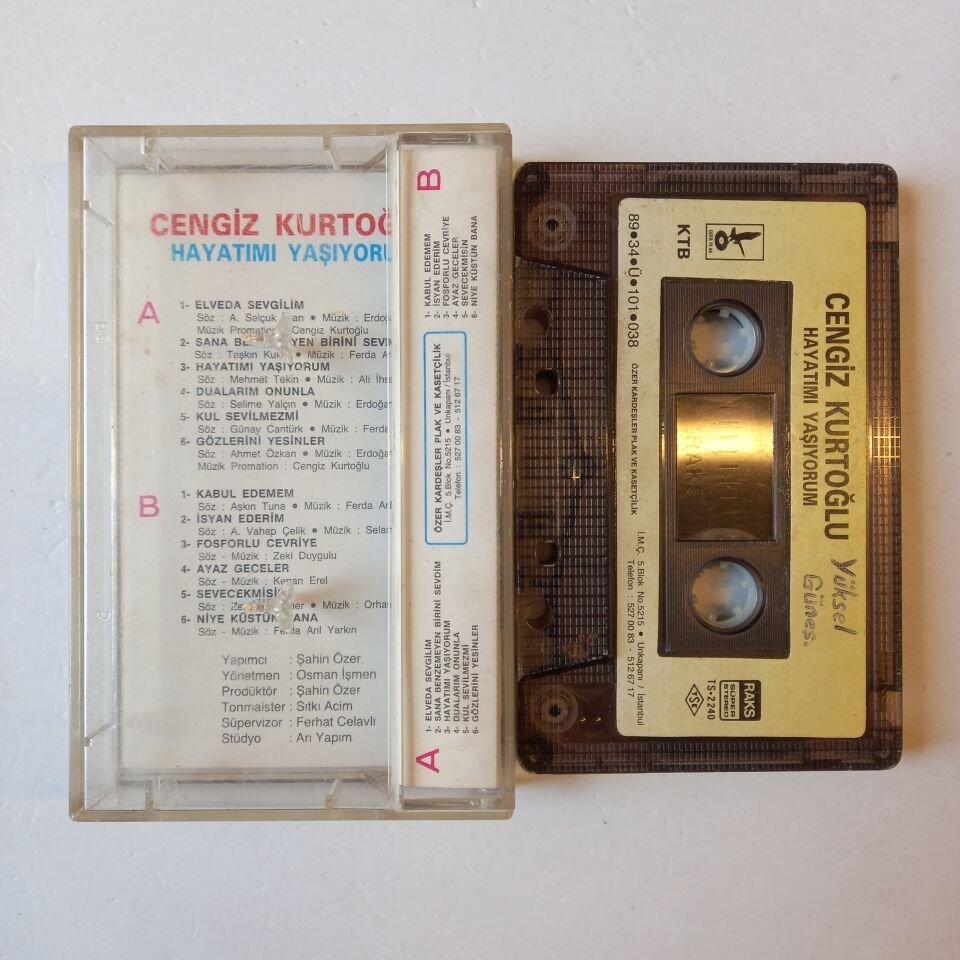 CENGİZ KURTOĞLU - HAYATIMI YAŞIYORUM (1989) - KASET 2.EL