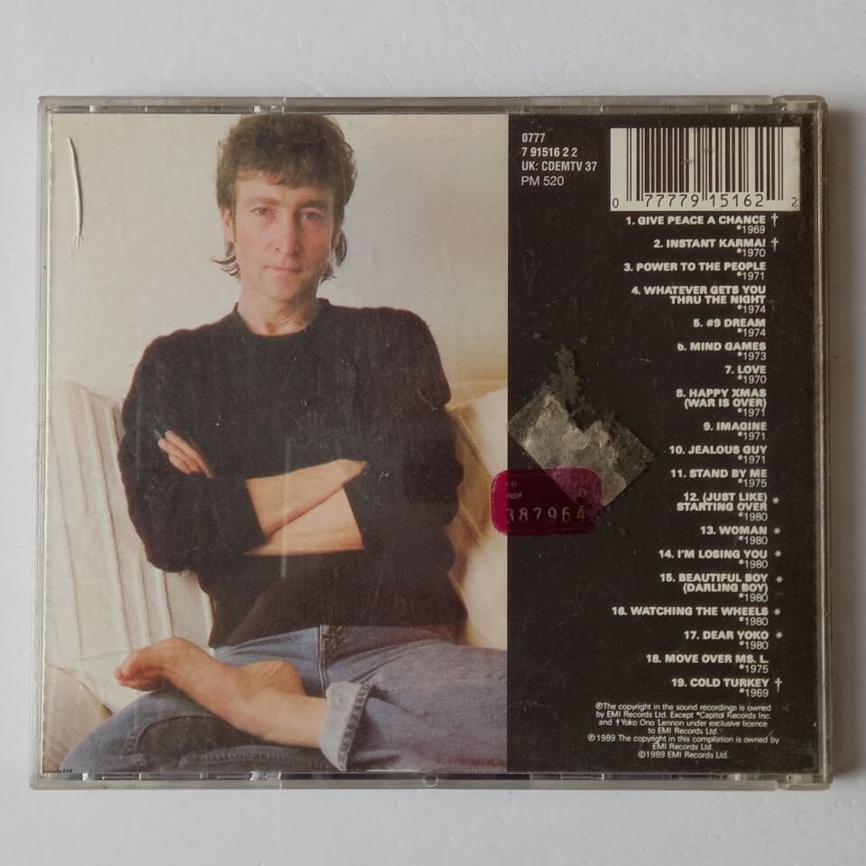 JOHN LENNON – THE JOHN LENNON COLLECTION (1982) - CD 1989 REISSUE 2.EL