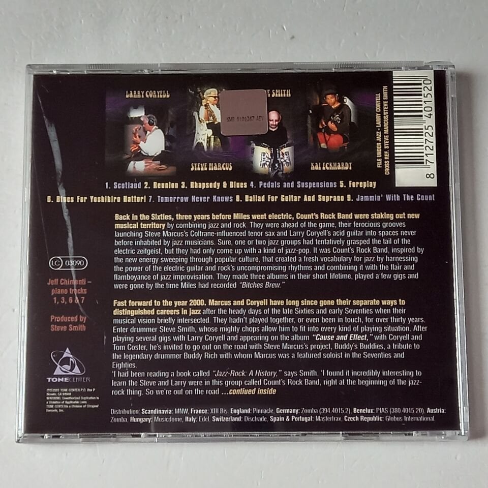 LARRY CORYELL, STEVE MARCUS, STEVE SMITH, KAI ECKHARDT – COUNT'S JAM BAND REUNION (2001) - CD 2.EL