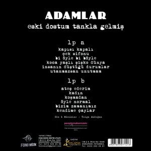 ADAMLAR - ESKİ DOSTUM TANKLA GELMİŞ (2014) - LP 2025 BASIM SIFIR PLAK