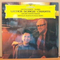 RACHMANINOV, GLINKA LIEDER, GALINA VISHNEVSKAYA, MSTISLAV ROSTROPOVICH (1976) - PLAK 2.EL