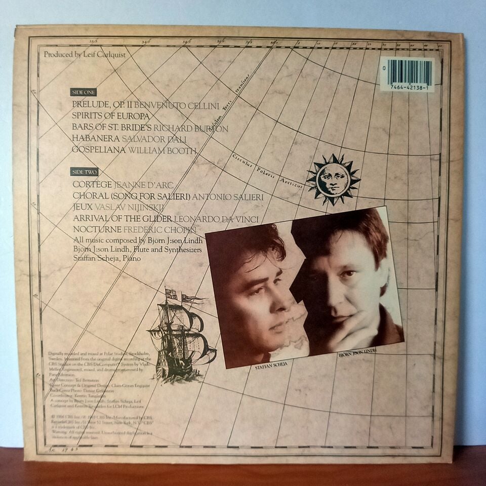 SPIRITS OF EUROPA / BJÖRN J:SON LINDH, STAFFAN SCHEJA (1986) - LP 2.EL PLAK