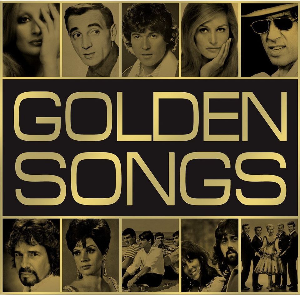 GOLDEN SONGS - VARIOUS ARTISTS ADRIANO CELANTANO, DALIDA, MINA, JACQUES BREL, CHARLES AZNAVOUR etc - LP 2024 EDITION SİYAH PLAK SIFIR PLAK