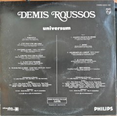 DEMIS ROUSSOS - UNIVERSUM - 2.EL PLAK YERLİ BASKI