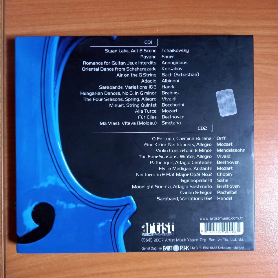GREAT CLASSICS FOREVER / TCHAIKOVSKY, KORSAKOV, HANDEL, BRAHMS, VIVALDI, BEETHOVEN, MOZART, CHOPIN  (2007) - 2CD 2.EL