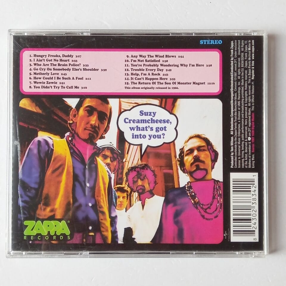 FRANK ZAPPA / THE MOTHERS OF INVENTION – FREAK OUT! (1966) - CD REISSUE 2.EL