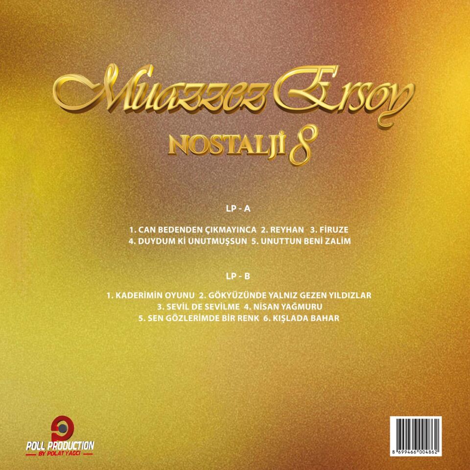 MUAZZEZ ERSOY - NOSTALJİ VOL 8 (2000) - LP 2024 BASIM SIFIR PLAK