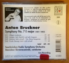 BRUCKNER - SYMPHONY NO 7 - CD SIFIR