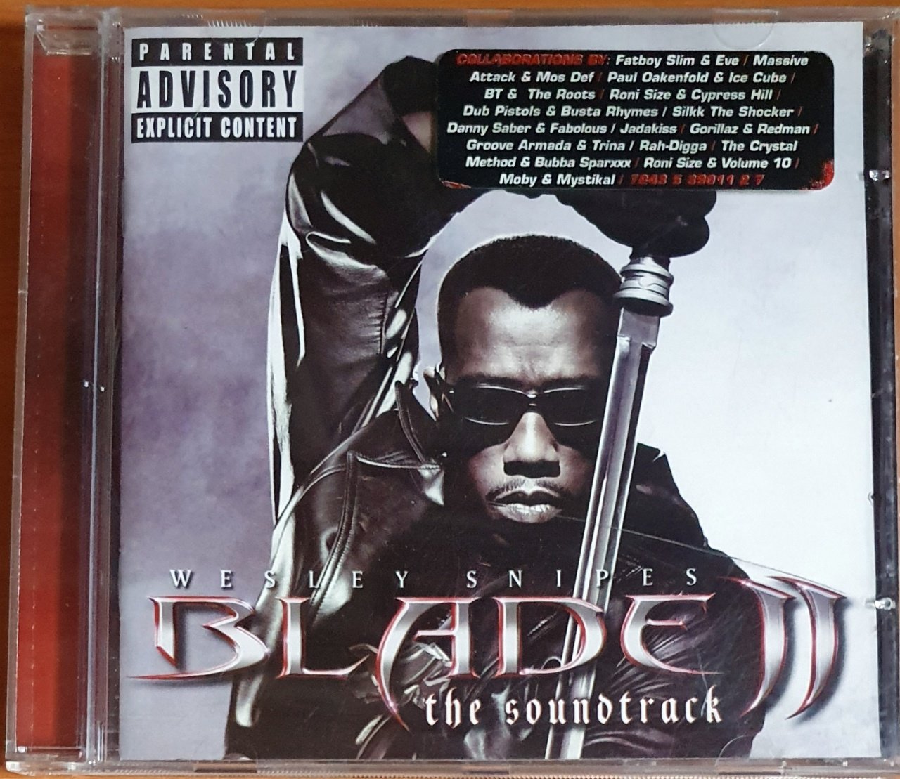 BLADE 2 THE SOUNDTRACK / FATBOY SLIM, DANNY SABER, BT, GORILLAZ, RONI SIZE, MOBY, GROOVE ARMADA, MOS DEF, CYPRESS HILL (2002) - CD 2.EL