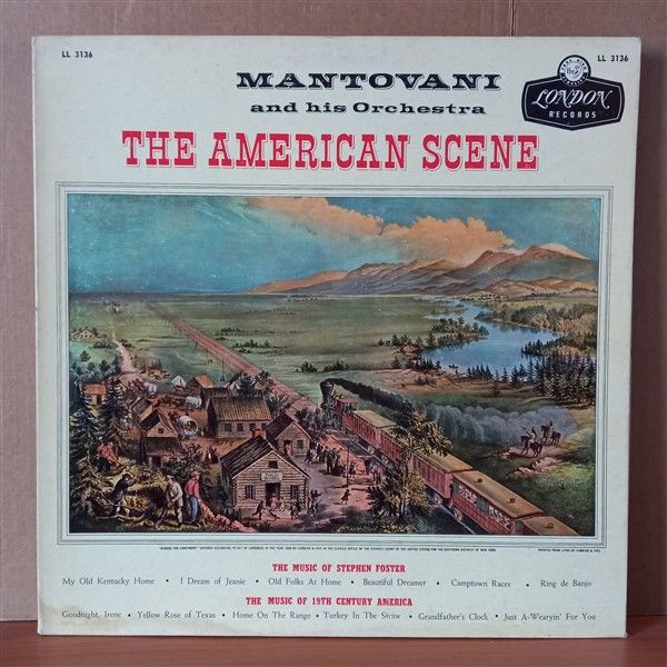 MANTOVANI AND HIS ORCHESTRA – THE AMERICAN SCENE - LP 2.EL PLAK