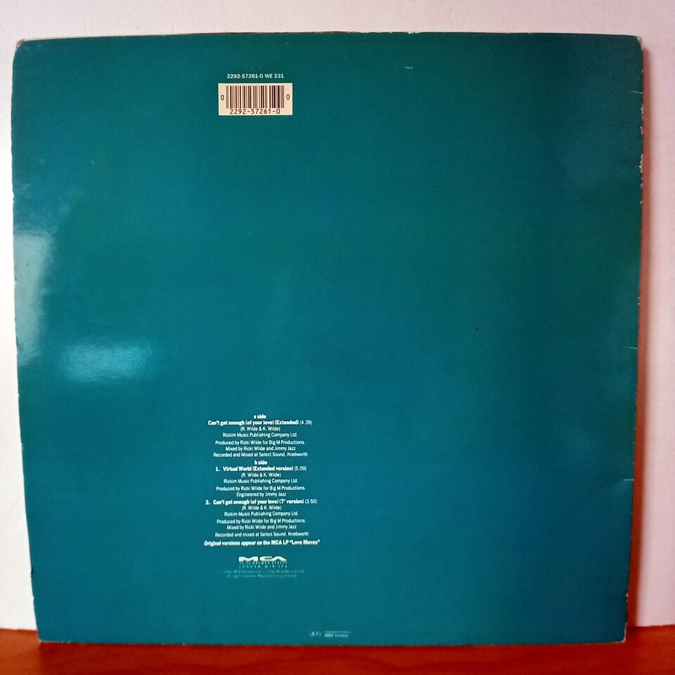 KIM WILDE – CAN'T GET ENOUGH (1990) - LP MAXI SINGLE 2.EL PLAK