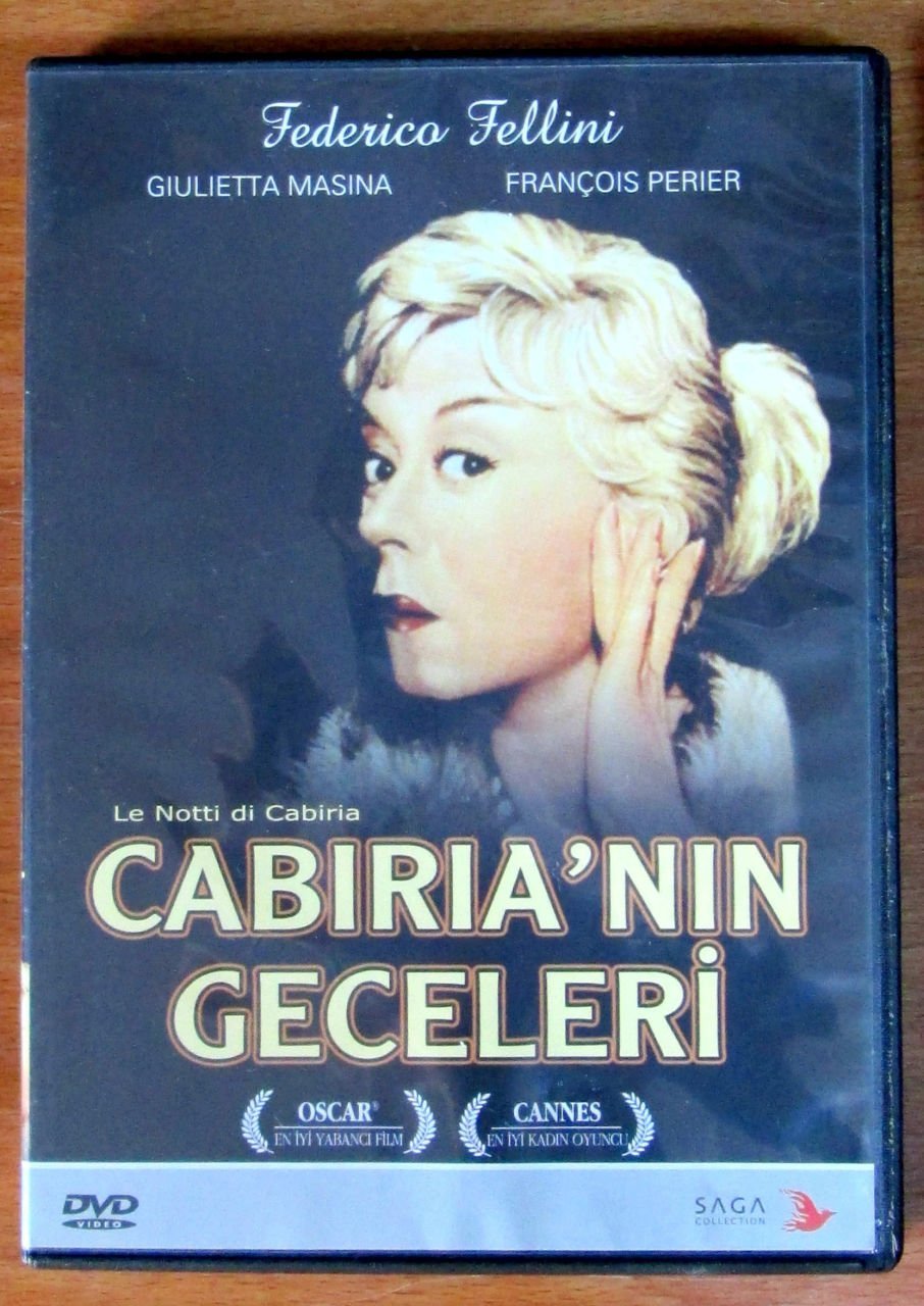 CABIRIA'NIN GECELERİ - LE NOTTI DI CABIRIA - GIULIETTA MASINA - FEDERICO FELLINI - DVD 2.EL