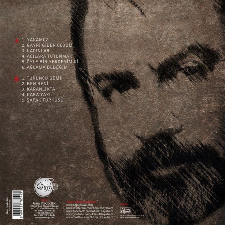 AHMET KAYA - YILDIZLAR VE YAKAMOZ (1996) - LP 2025 BASIM SIFIR PLAK