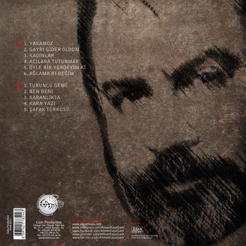AHMET KAYA - YILDIZLAR VE YAKAMOZ (1996) - LP 2025 BASIM SIFIR PLAK
