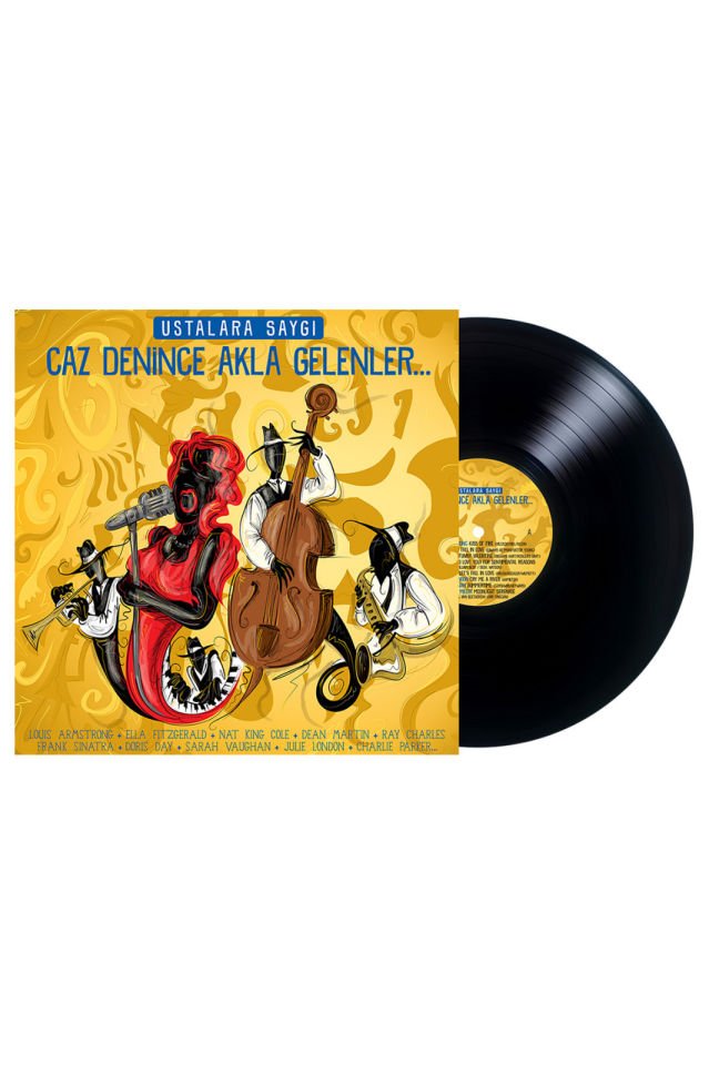 CAZ DENİNCE AKLA GELENLER - V/A SINATRA ARMSTRONG ELLA RAY CHARLES - LP 2024 BASIM SİYAH SIFIR PLAK