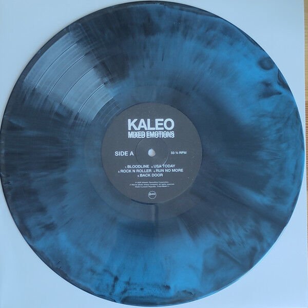 KALEO - MIXED EMOTIONS (2025) - LP BLUE & BLACK OPAQUE MARBLE COLOURED EDITION SIFIR PLAK